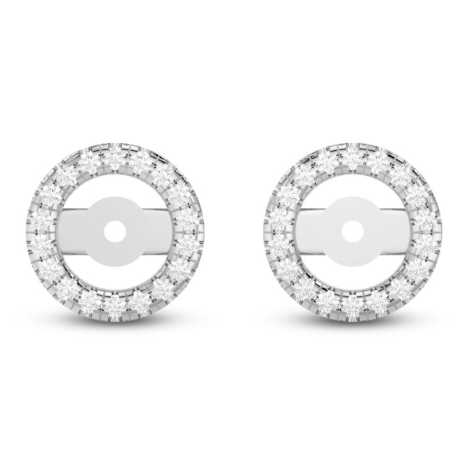 Lab-Created Diamond Earring Jackets | 1/8 ct tw | 14K White Gold - Image 6